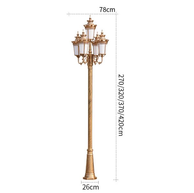 Single Design Classic Stand Street Light Outdoor Houten Lamp Posts