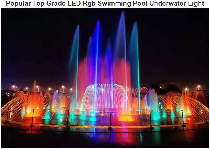 Populair Top Grade LED Rgb Zwembad Onderwater Licht